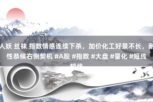 人妖 丝袜 指数情感连续下杀，加价化工好景不长，耐性恭候右侧契机 #A股 #指数 #大盘 #量化 #短线